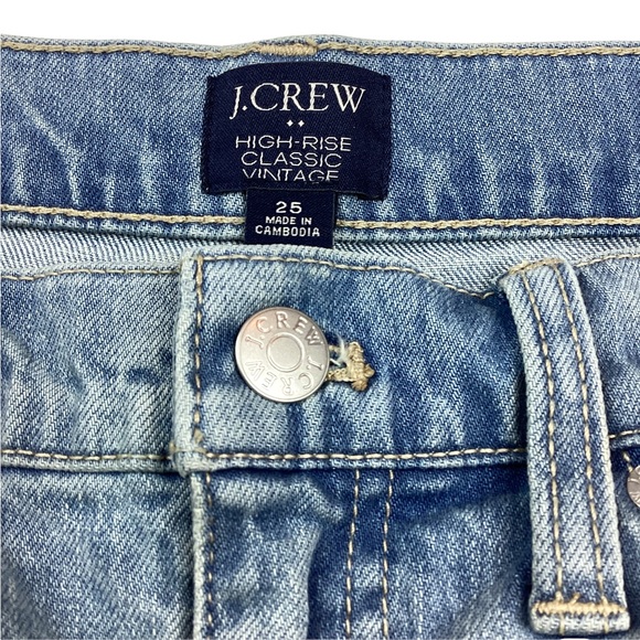 J. Crew High Rise Straight Crop Jeans Vintage Classic - Picture 13 of 14